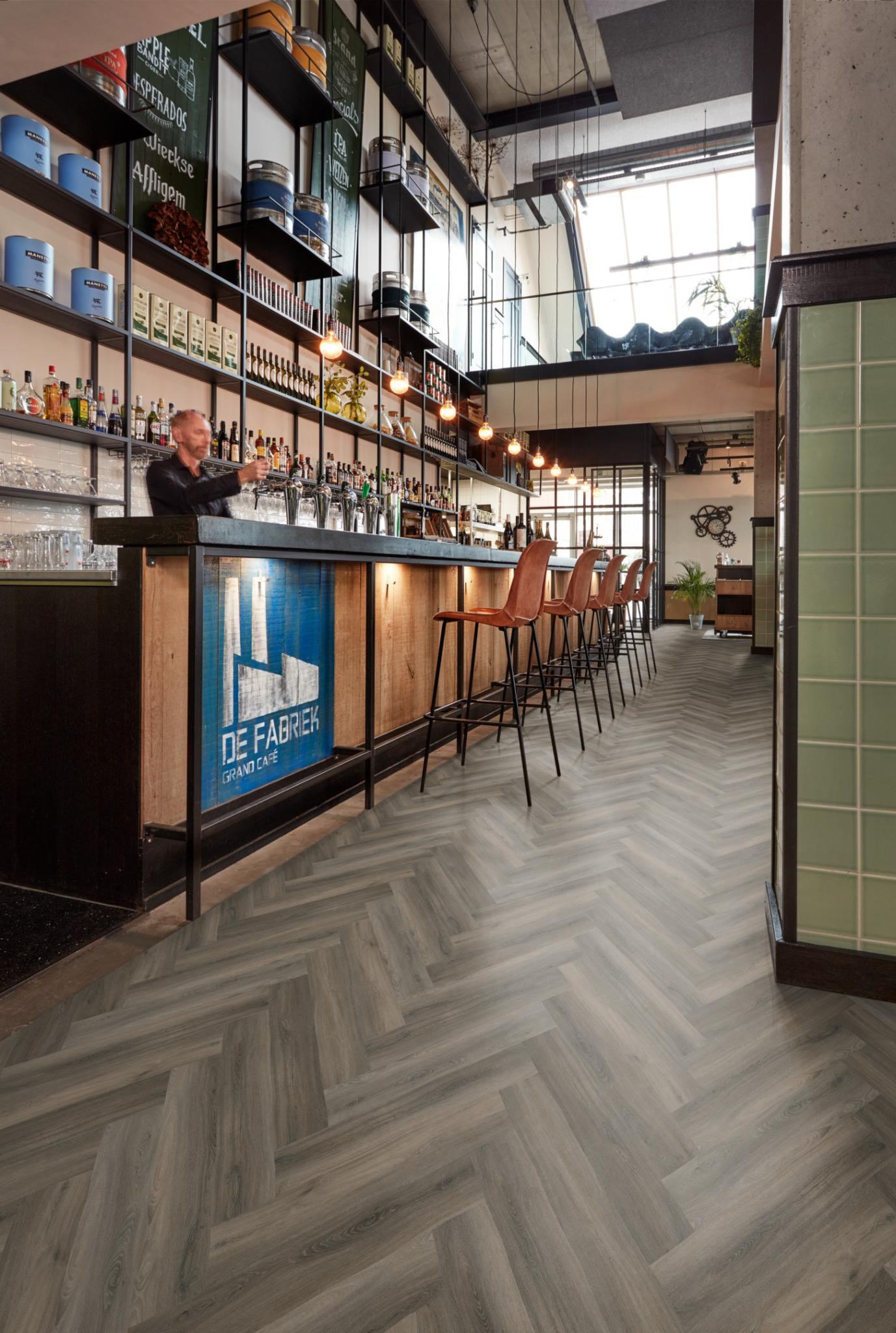 P600 visgraat dryback dark grey