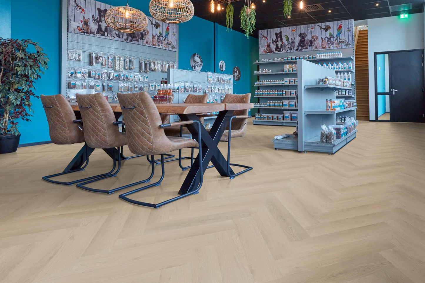 P640 visgraat dryback beige