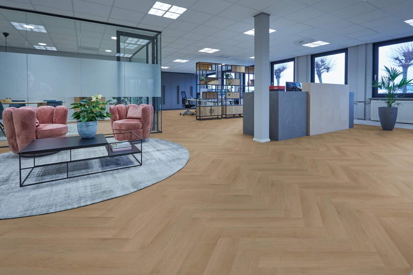 P640 visgraat dryback natural oak