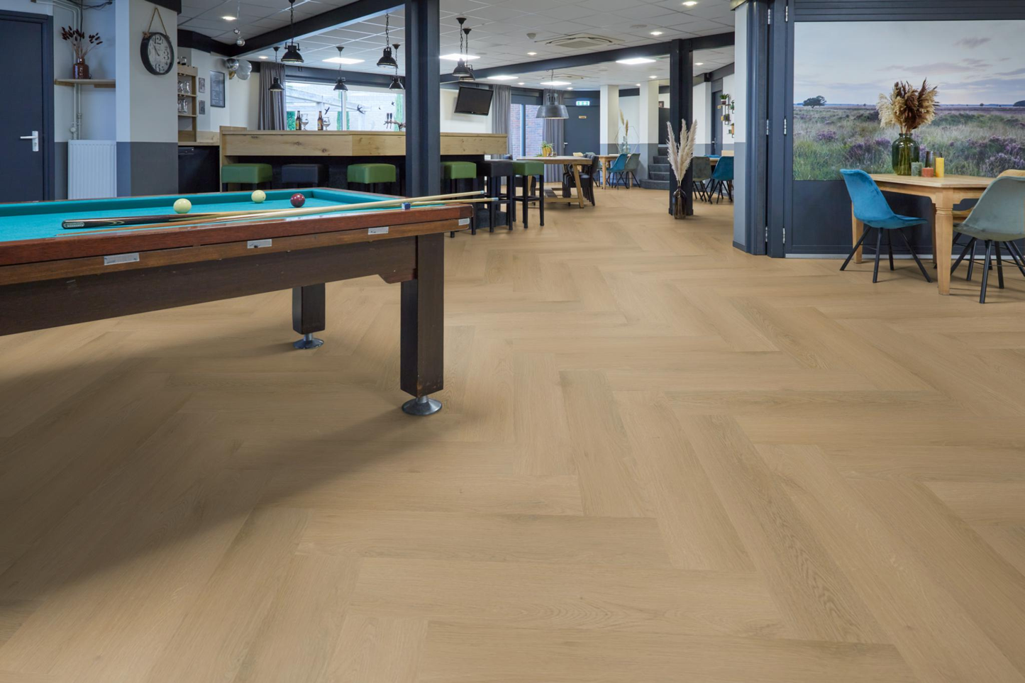 P640 visgraat dryback light oak