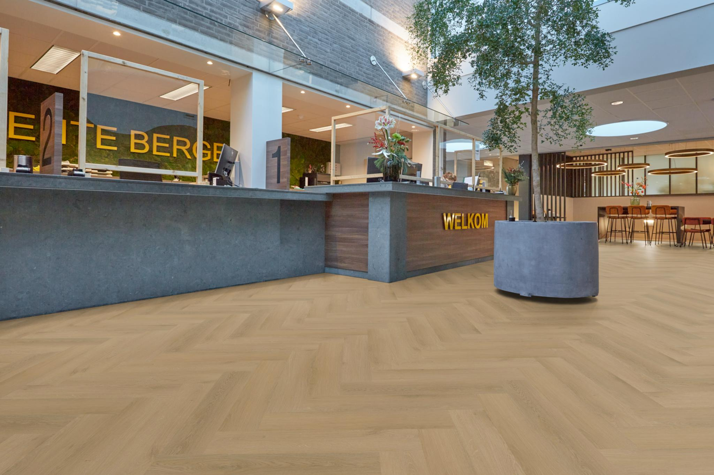 P640 visgraat dryback light oak