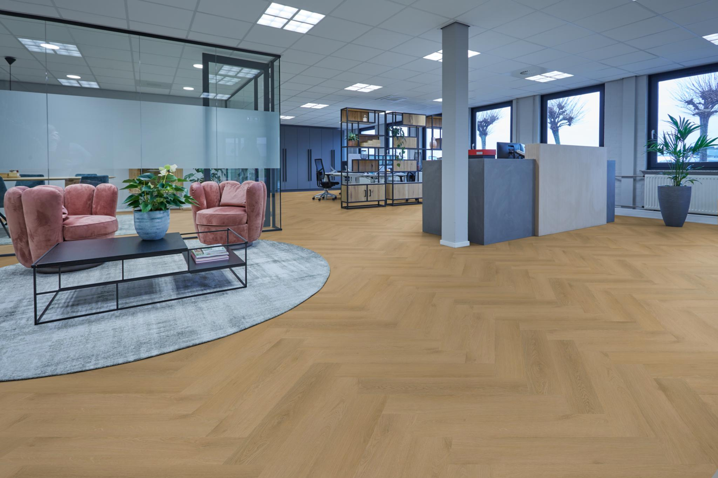 P640 visgraat dryback light oak