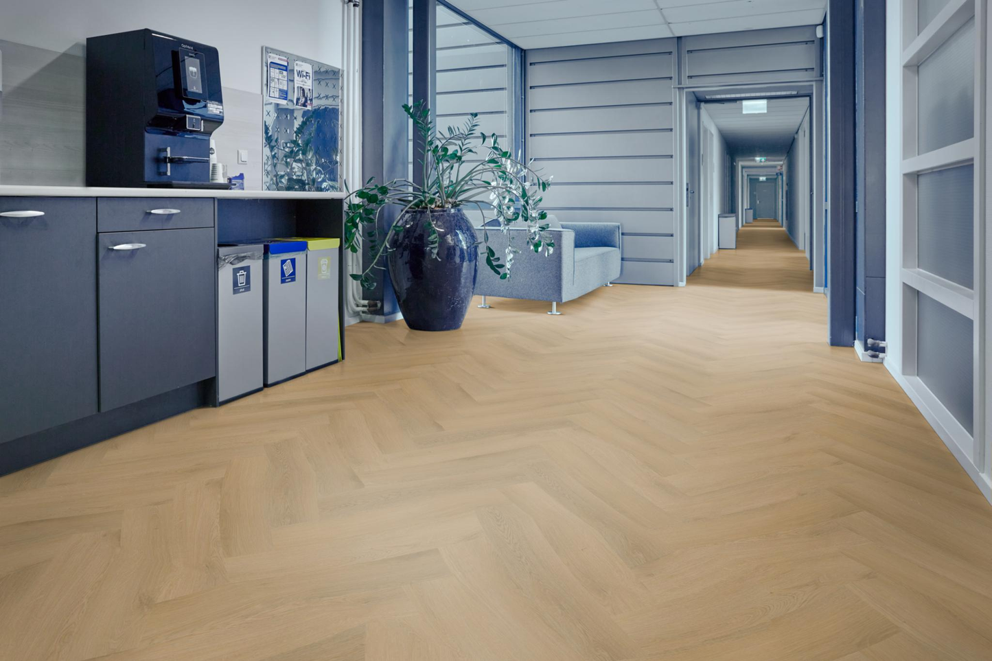 P640 visgraat dryback light oak